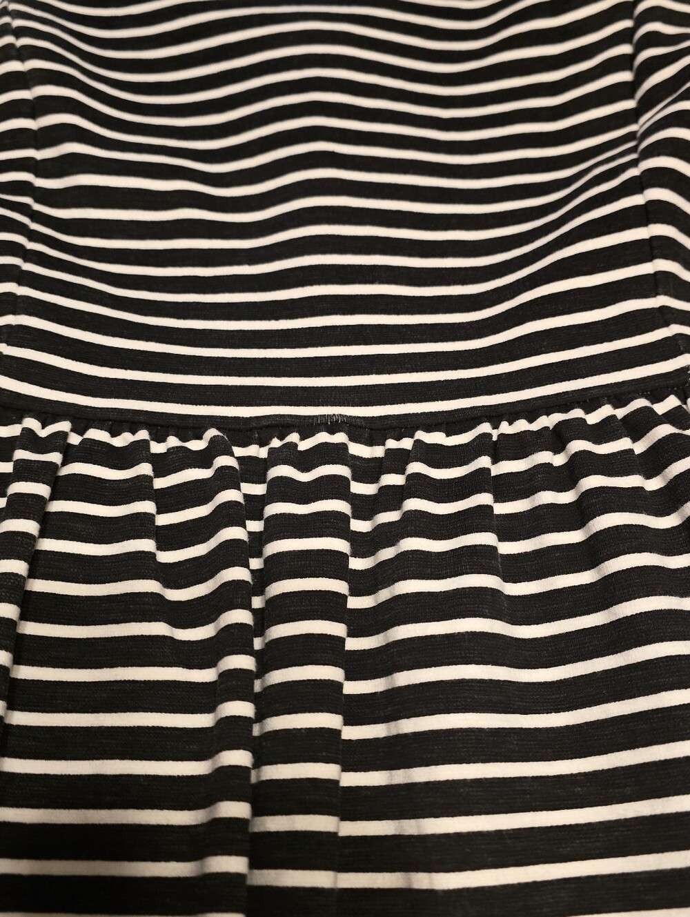 J.Crew Daybreak Striped Knit Fit Flare Mini Dress Black White XS - Picture 5 of 9